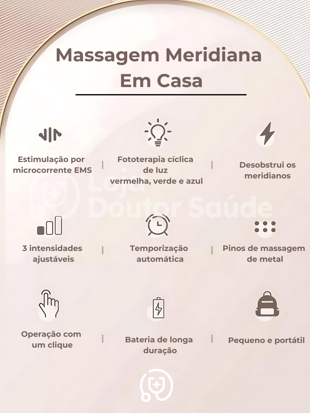 Massageador Facial Elétrico LiftUp